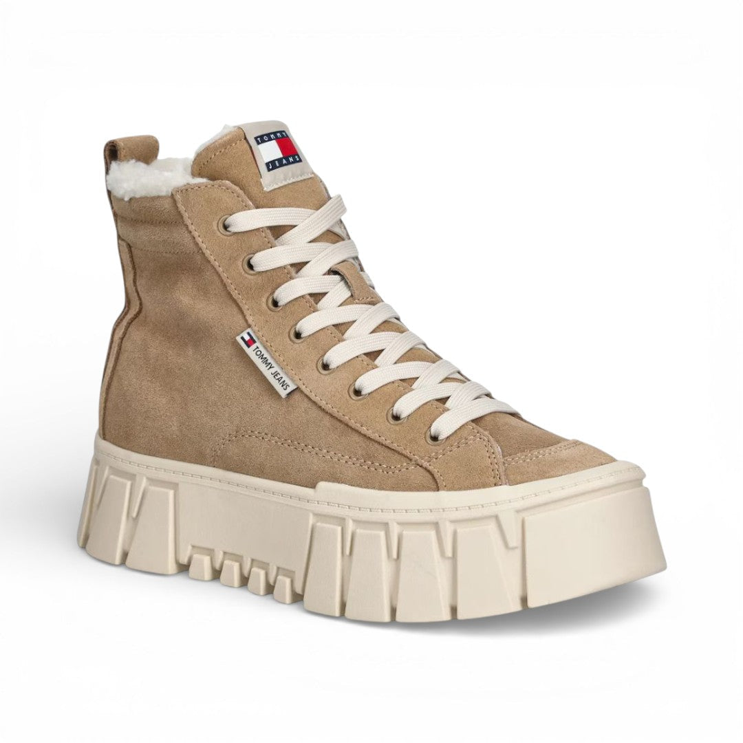 Tommy Jeans TJW VULC FLATFORM SUEDE WL Women EN0EN02894-BEG - Beige / 35