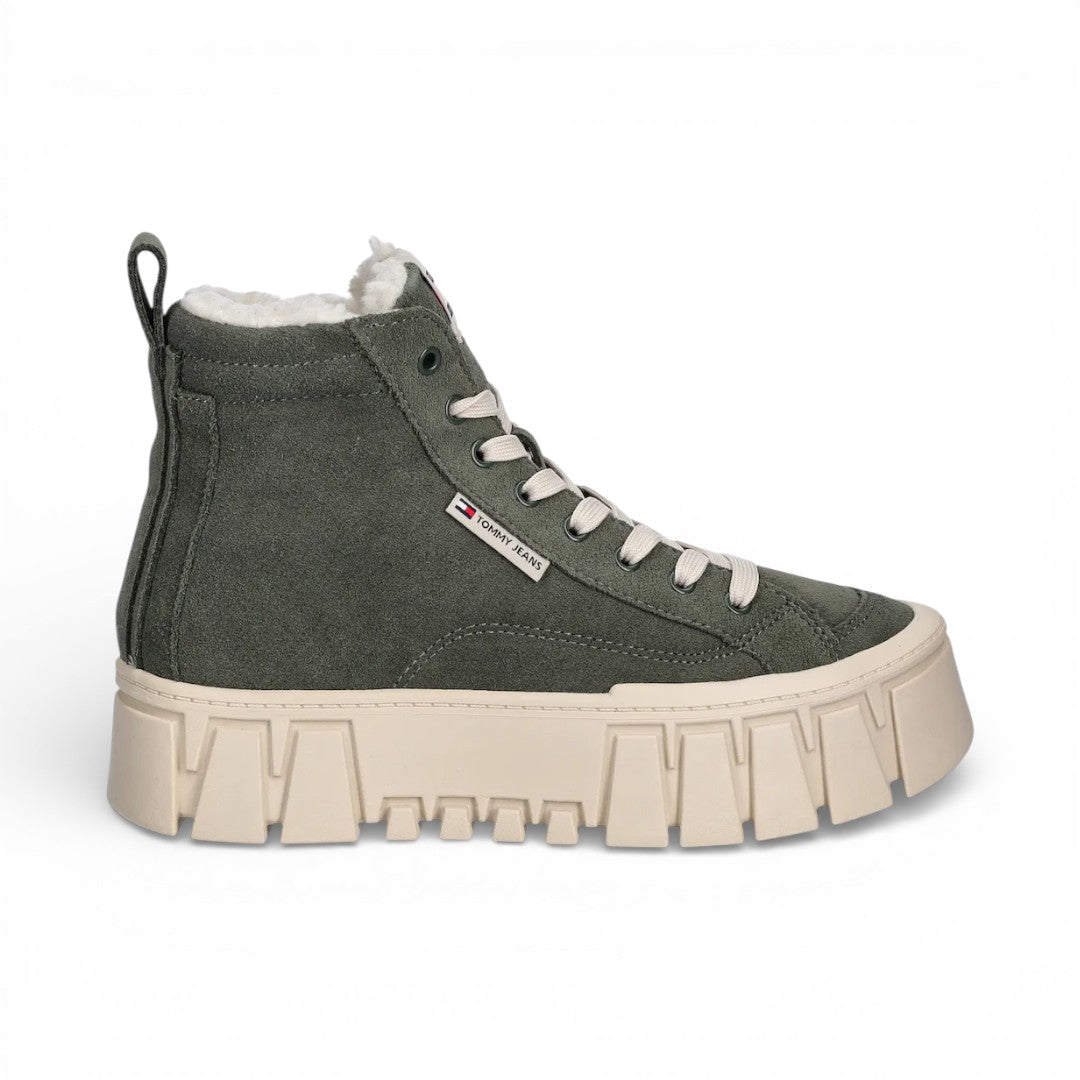 Tommy Jeans TJW VULC FLATFORM SUEDE WL Women EN0EN02894-OLV