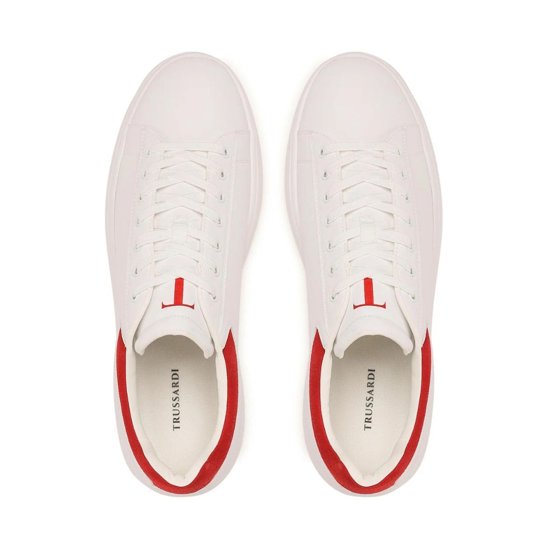 Trussardi Sneakers 77A00513-WHTRED - White / 40