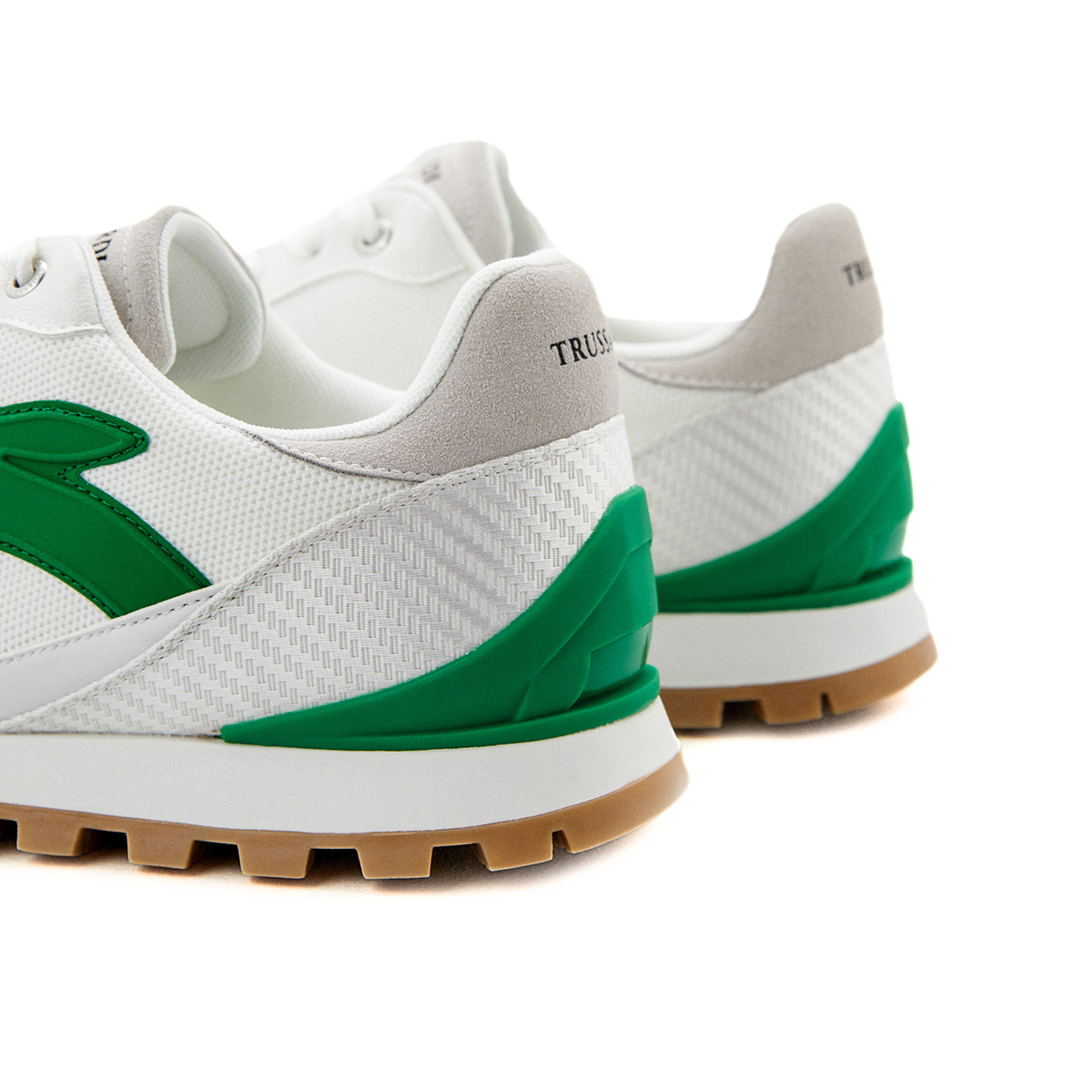 Trussardi Sneakers Men 77A00488 -WHTGRN - White-Green / 43