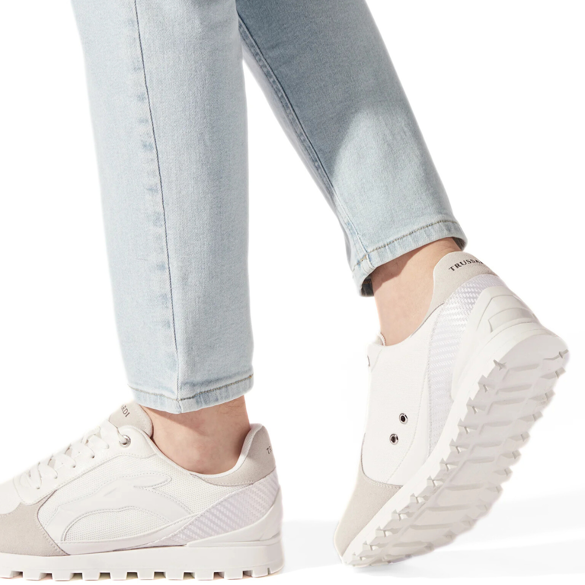 Trussardi Sneakers Men 77A00488 -WHTGRY - White-Grey / 43