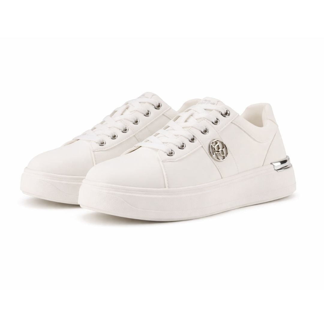 U.S. POLO ASSN. ALSO 4PR Sneakers Women - WHT - White / 36
