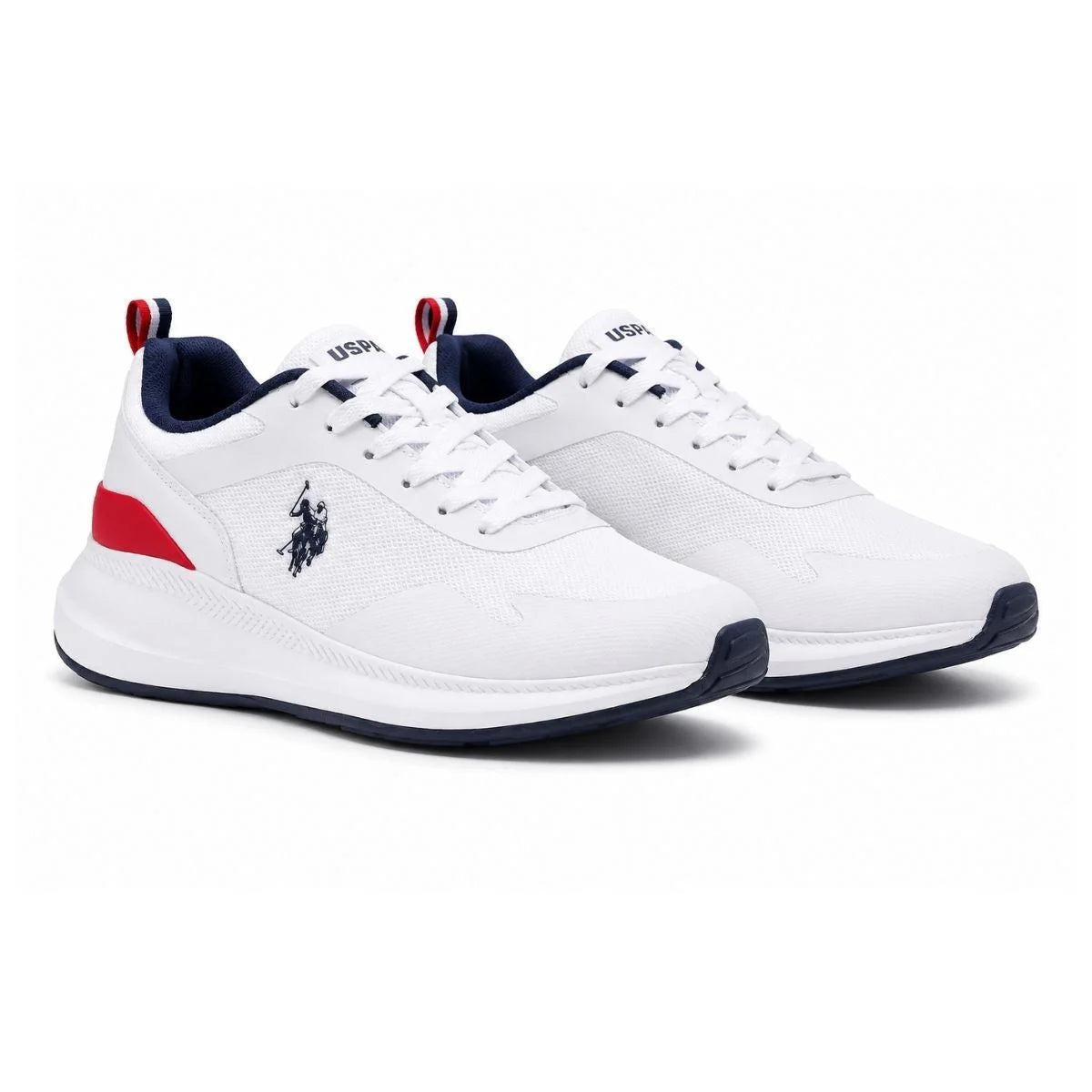 U.S. POLO ASSN Atlantic Sneakers Men -WHTRED - White-Red / 38.5