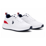 U.S. POLO ASSN Atlantic Sneakers Men -WHTRED - White-Red / 38.5