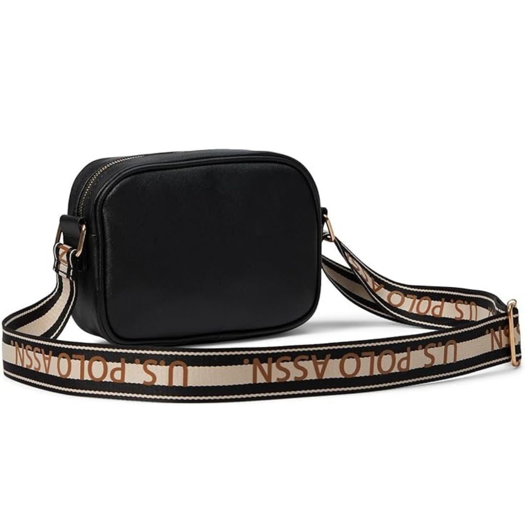 U.S. POLO ASSN. Classic Zip Crossbody Bag Women - BLK - Black