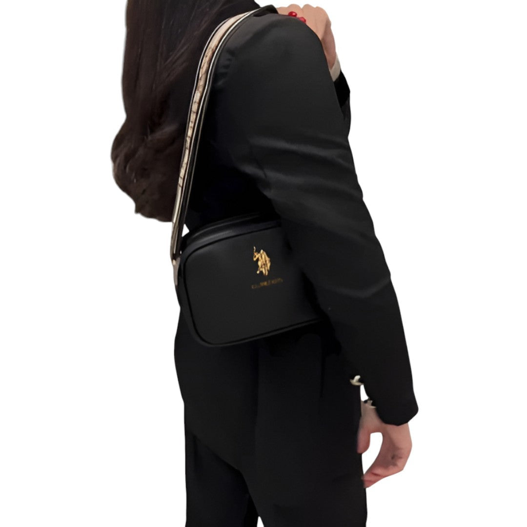U.S. POLO ASSN. Classic Zip Crossbody Bag Women - BLK - Black