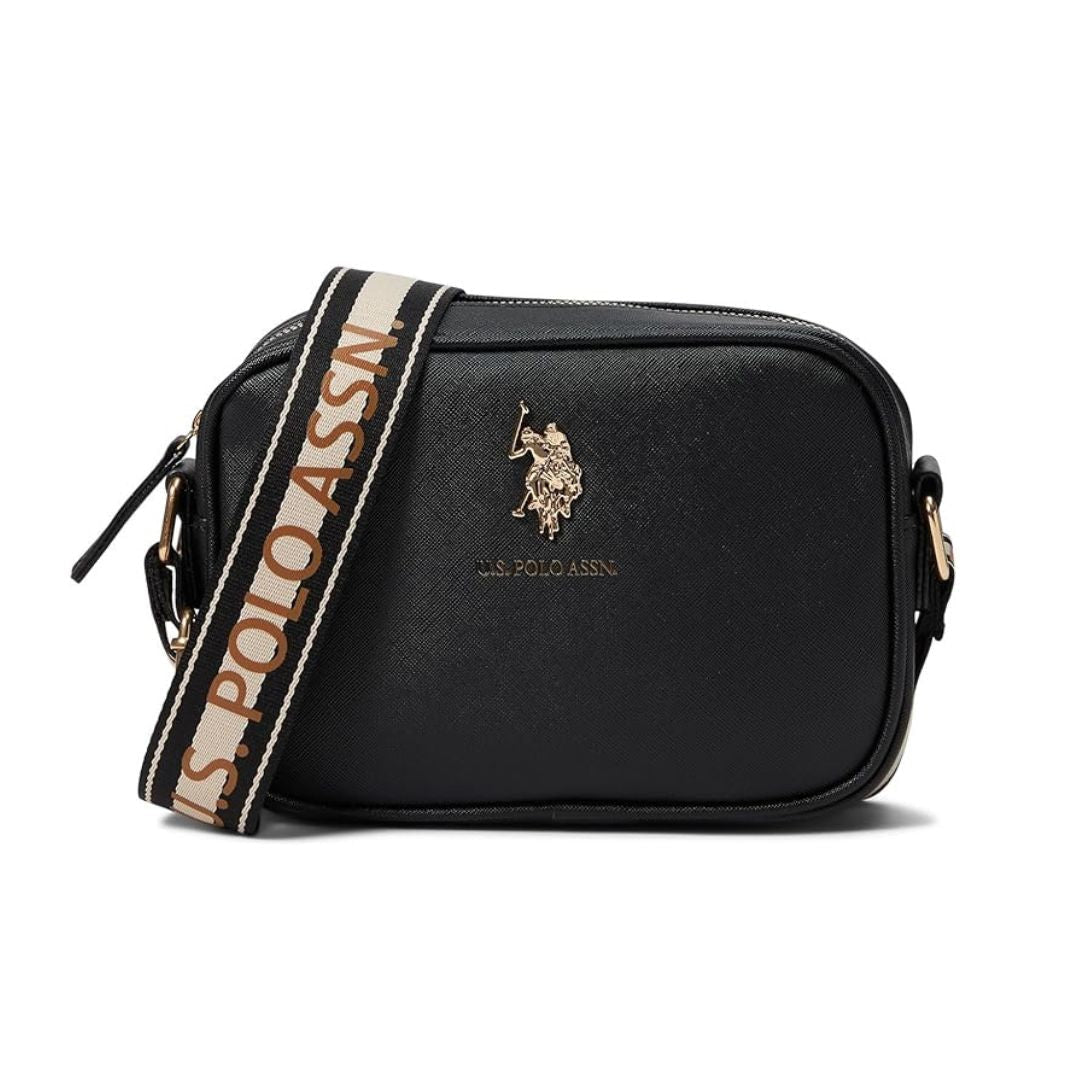 U.S. POLO ASSN. Classic Zip Crossbody Bag Women - BLK - Black