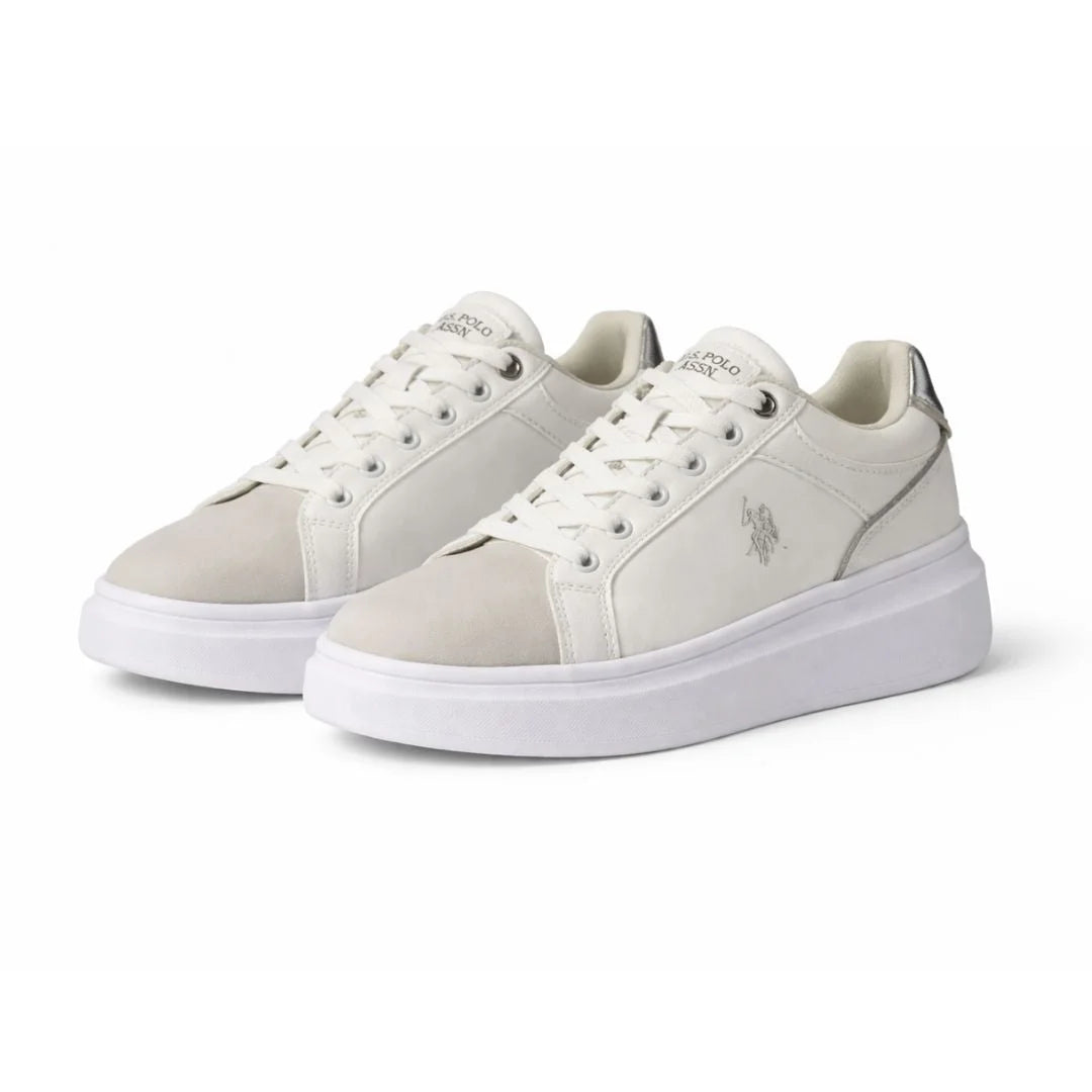 U.S. POLO ASSN. Cody Sneakers Women - WHTSLV - White-Silver / 35
