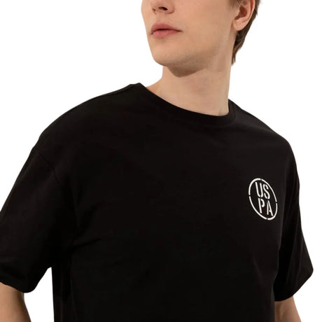 U.S. POLO ASSN. Crew Neck Circular Logo T-Shirt Men - BLK