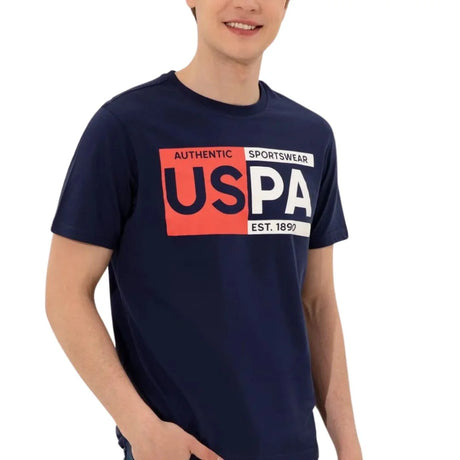 U.S. POLO ASSN. Crew Neck Logo T-Shirt Men 1358325-NVY