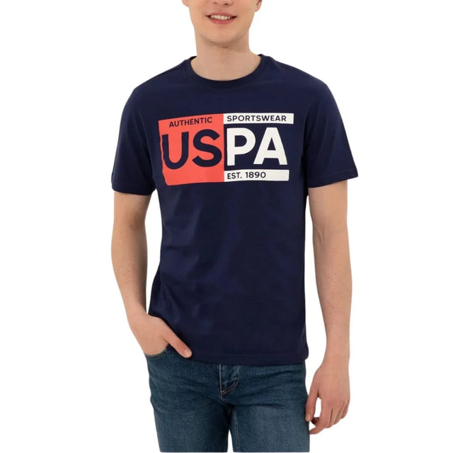 U.S. POLO ASSN. Crew Neck Logo T-Shirt Men 1358325-NVY - Navy / M