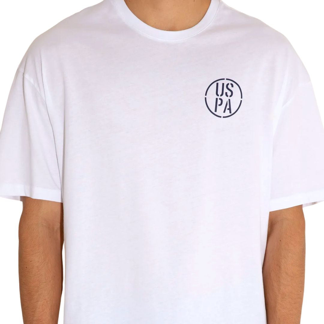 U.S. POLO ASSN. Crew Neck Logo T-Shirt Men 150289283-VR027-WHT