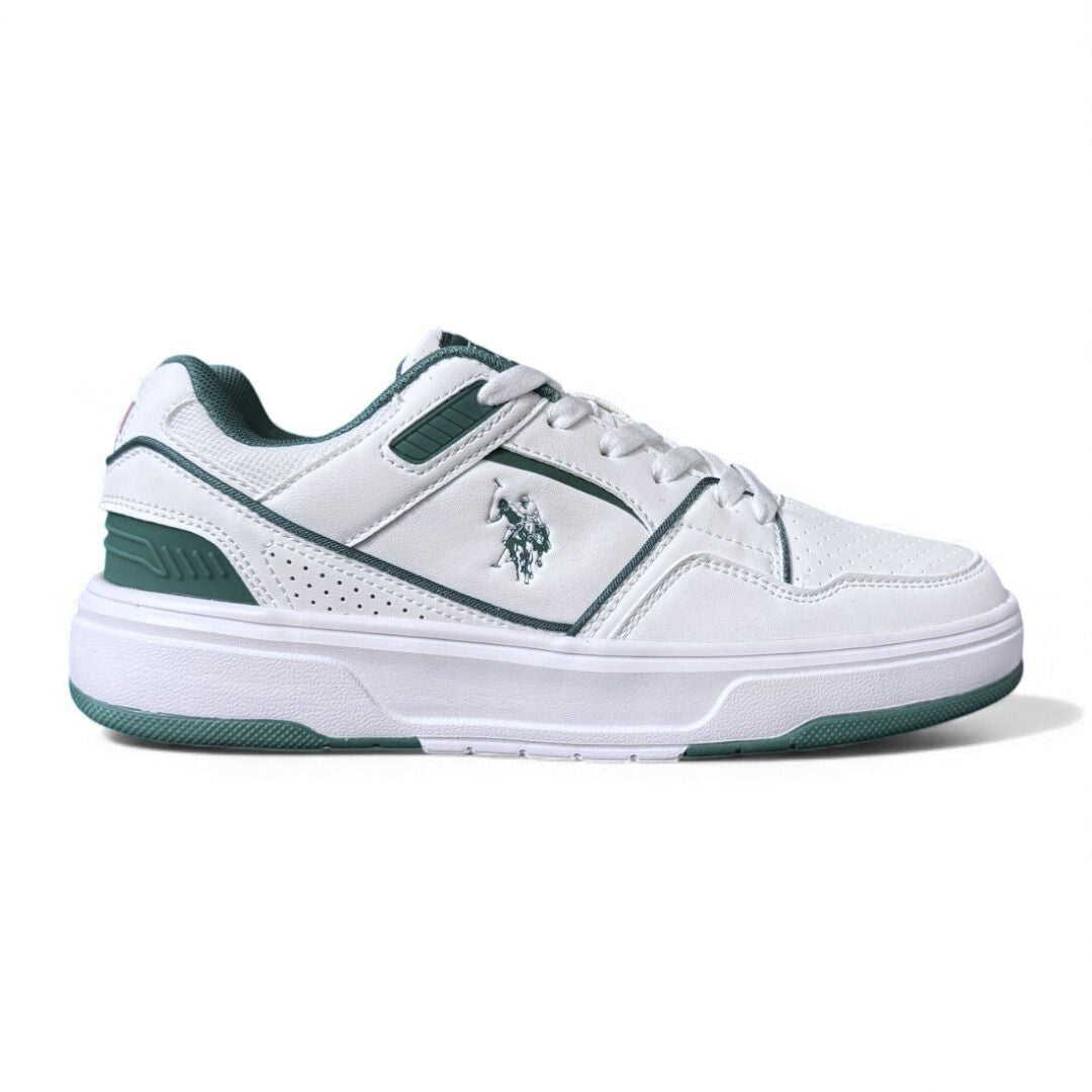 U.S. POLO ASSN. DAKOTA GLB 5PR Sneakers - WHTGRN - White/ Green / 40