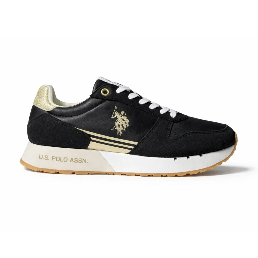 U.S. POLO ASSN. Deni Sneakers Women - BLKGLD - Black-Gold / 35