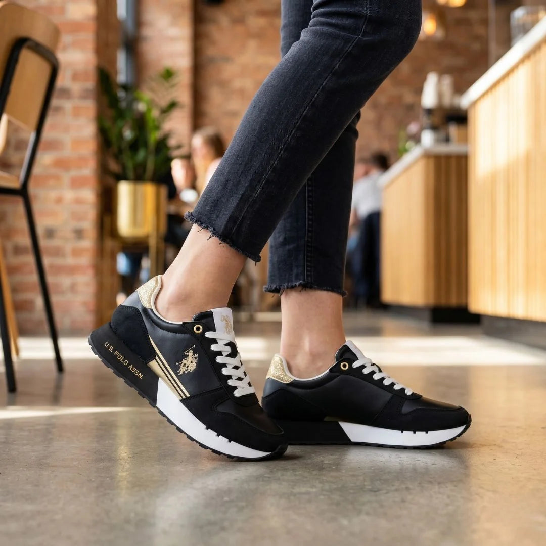 U.S. POLO ASSN. Deni Sneakers Women - GLDBLK