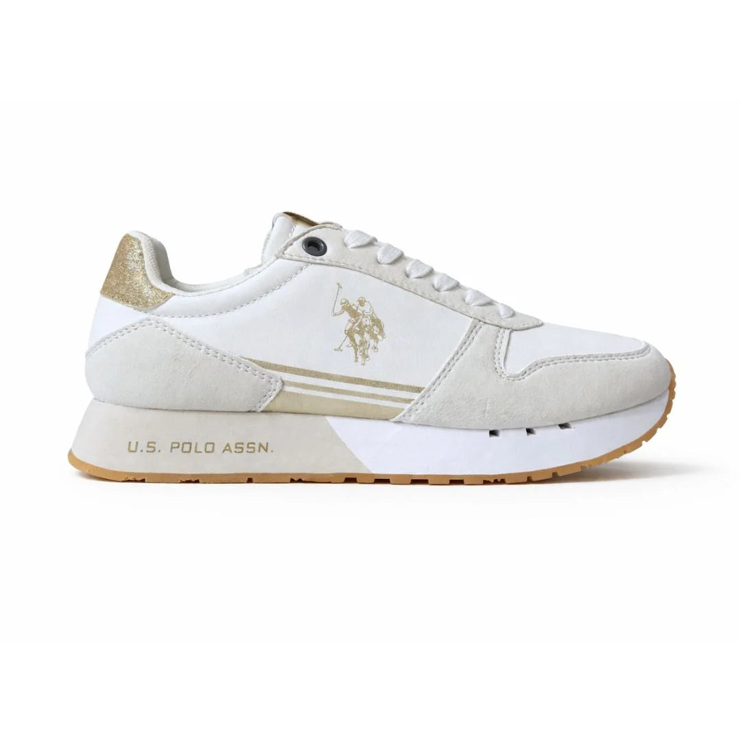 U.S. POLO ASSN. Deni Sneakers Women - WHTGOLD - White-Gold / 35