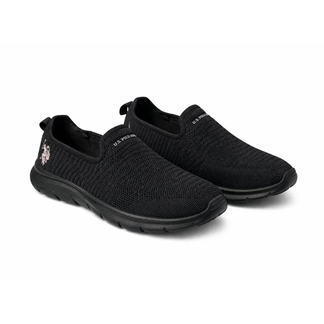 U.S. POLO ASSN. Easy Slip-On Sneakers Women - BLKBLK - Black / 36.5