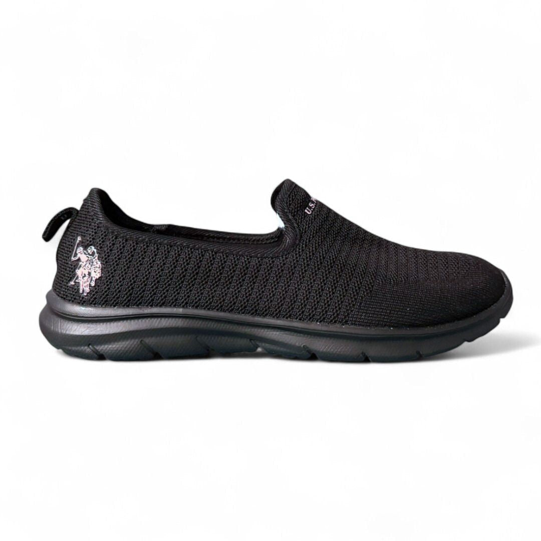 U.S. POLO ASSN. Easy Slip-On Sneakers Women - BLKBLK - Black / 36.5