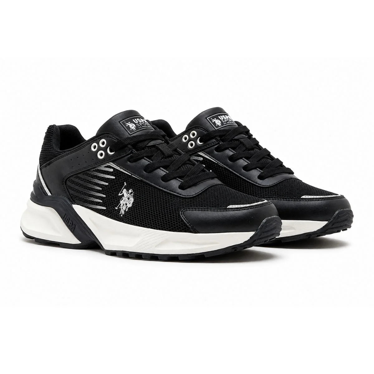 U.S. POLO ASSN Fullness Sneakers Men - BLK - Black / 38.5