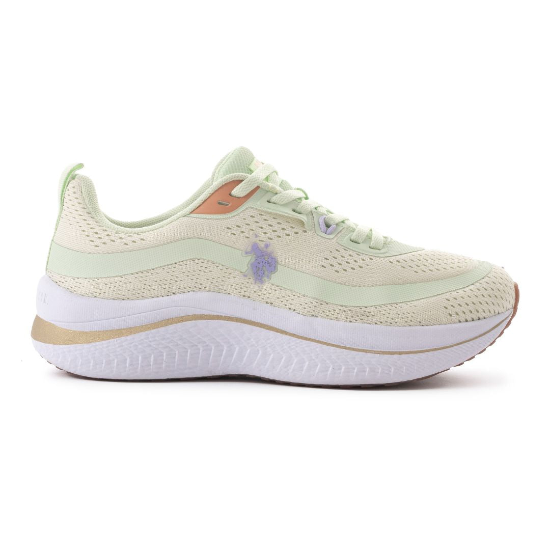 U.S. POLO ASSN. Genesis WMN 5FX Sneakers Women - GRNGLD - Green/ Gold / 37
