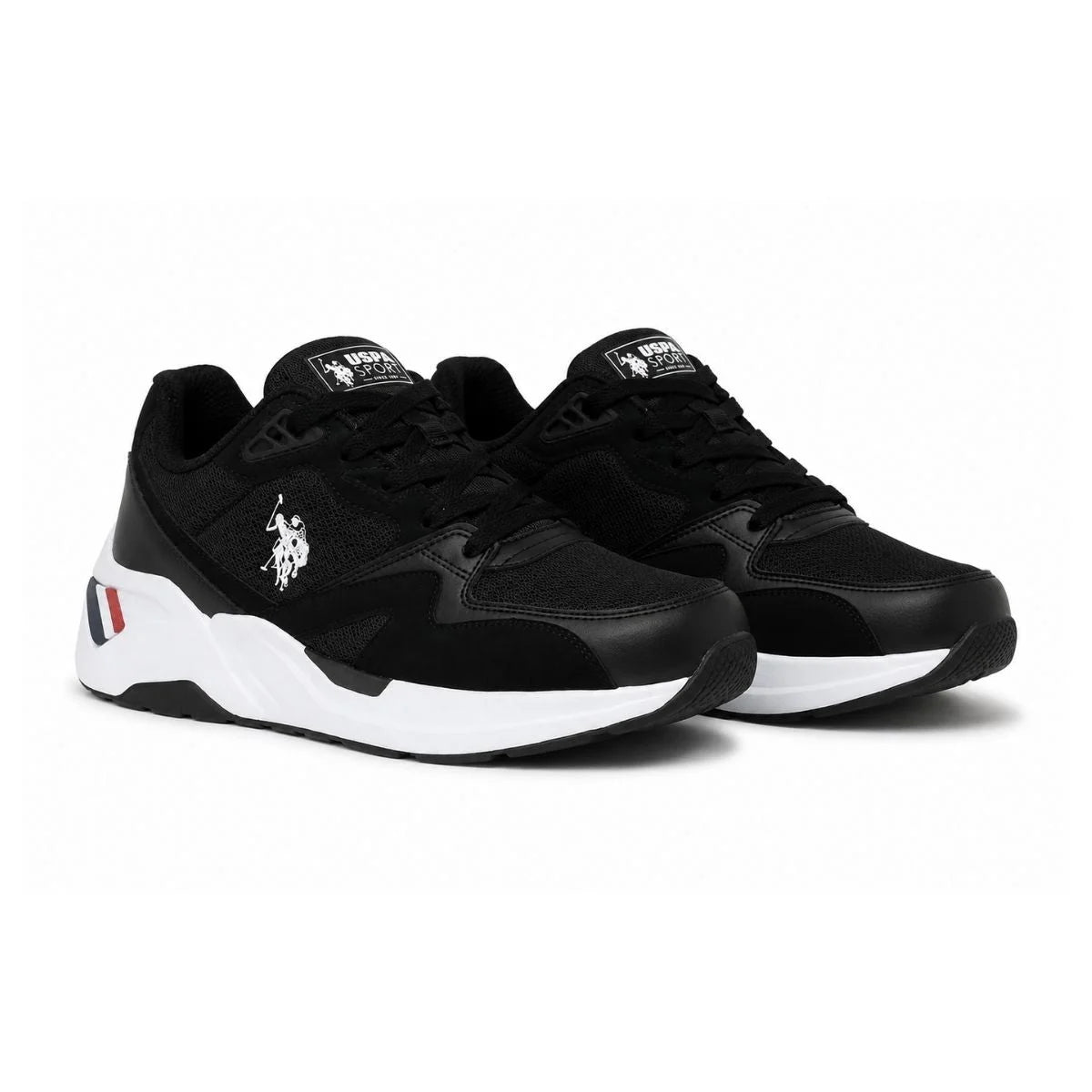 U.S. POLO ASSN Husky Sneakers Men - BLK - Black / 38.5
