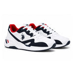 U.S. POLO ASSN HUSKY Sneakers Men -WHTRED - White-Red / 38.5