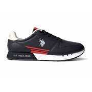 U.S. POLO ASSN. JAKE Leather Sneakers Men - BLK - Black / 40