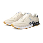 U.S. POLO ASSN. JAKE Leather Sneakers Men - CRM