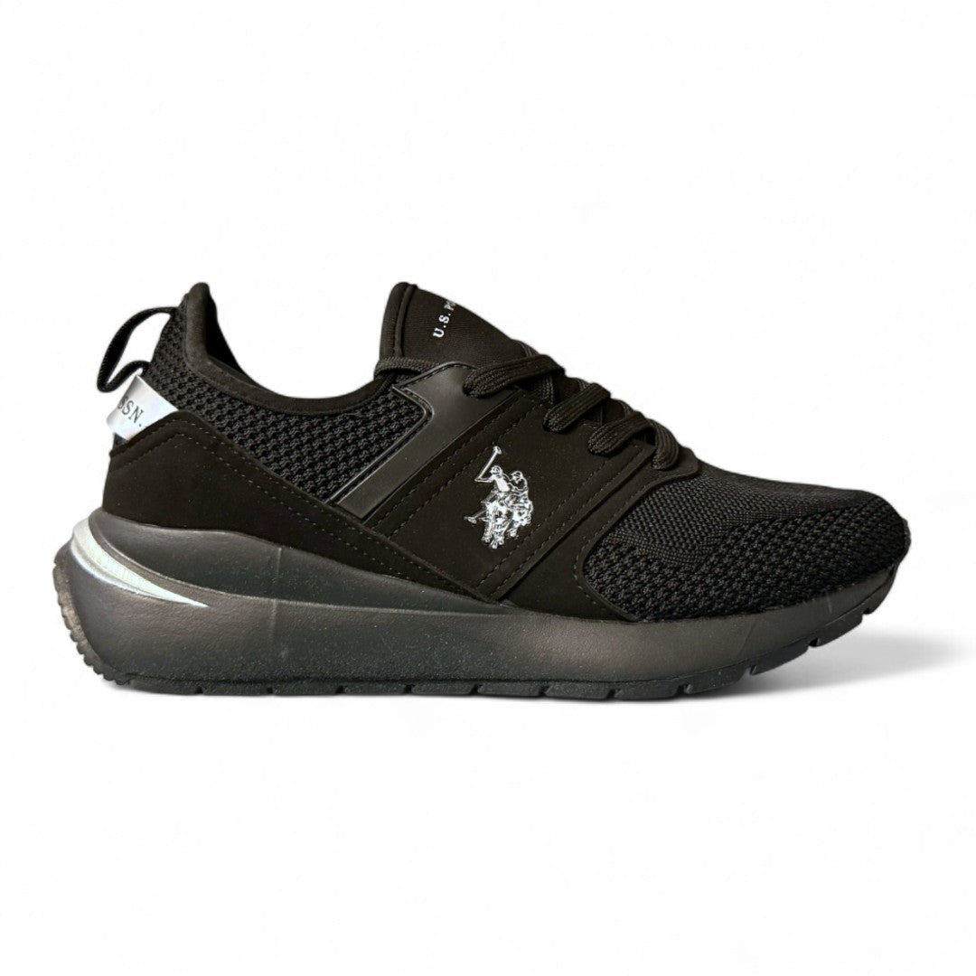 U.S. POLO ASSN. Lazy Sneakers Women NW13275-BLKBLK - Black / 36.5