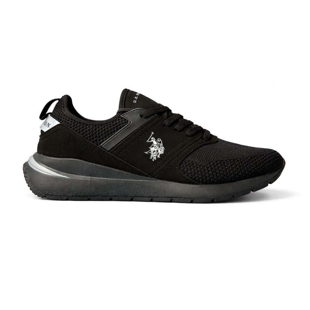 U.S. POLO ASSN. Lazy Sneakers Women NW13275-BLKBLK - Black / 36.5