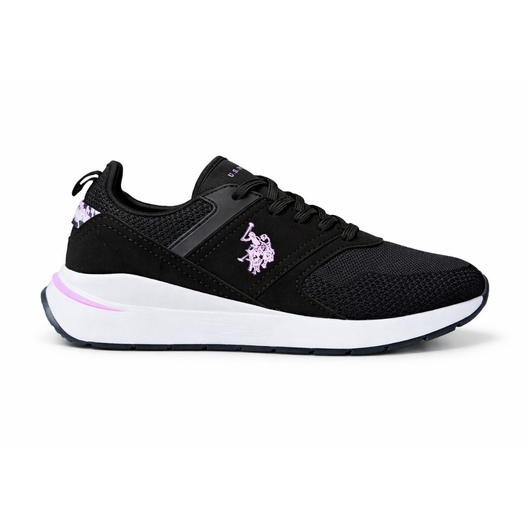 U.S. POLO ASSN. Lazy Sneakers Women NW13275-BLKWHT - Black/ White / 36.5