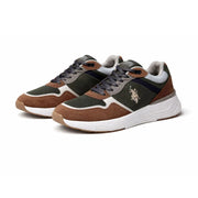 U.S. POLO ASSN. MARIO 3FS Sneakers Men - TANOLV - Tan/ Green / 40