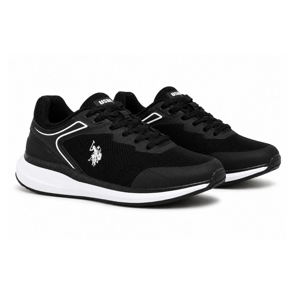 U.S. POLO ASSN Pacific Sneakers Men - BLK - White-Gray / 38.5
