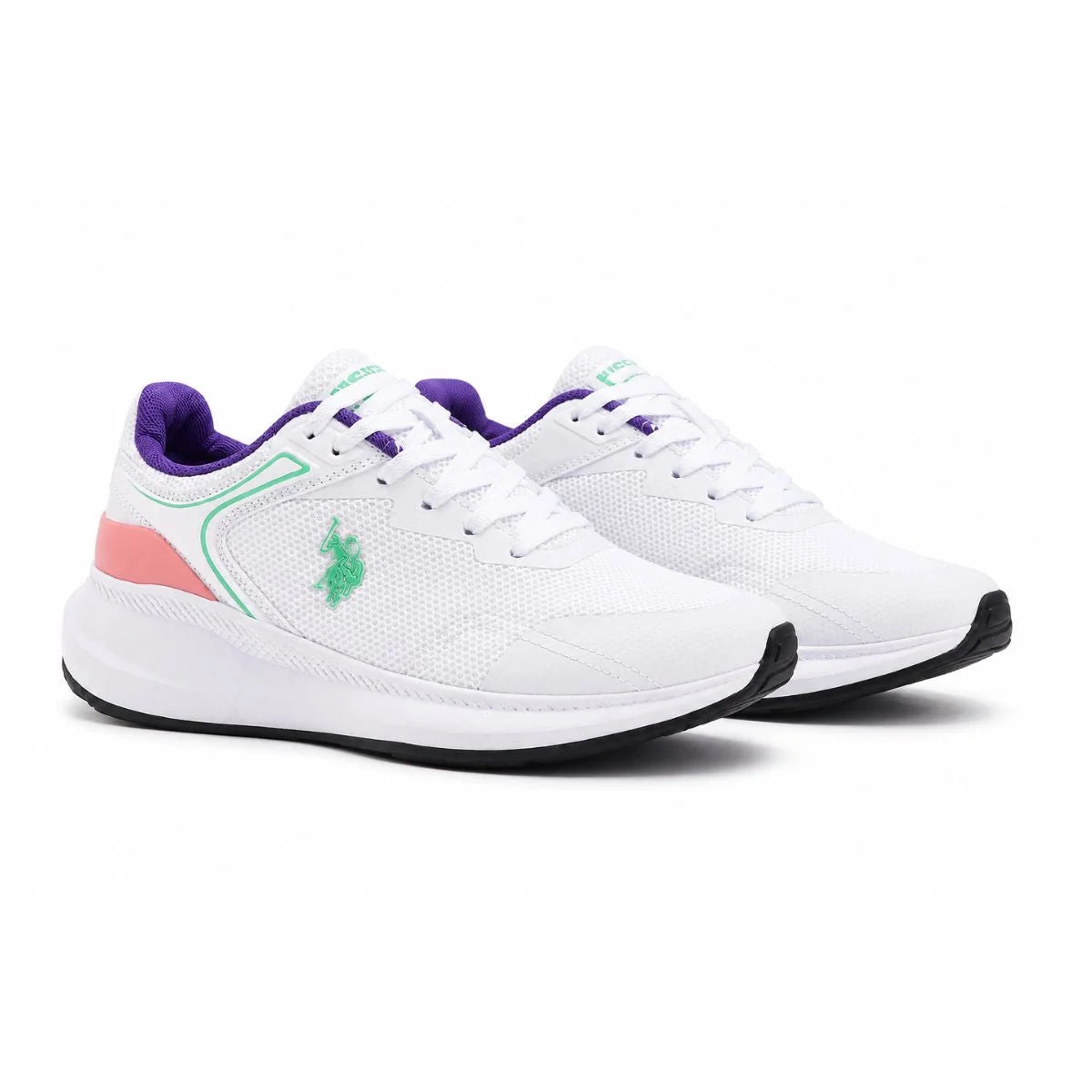 U.S. POLO ASSN. Pacific Sneakers Women - WHT - White / 34