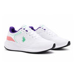 U.S. POLO ASSN. Pacific Sneakers Women - WHT - White / 34