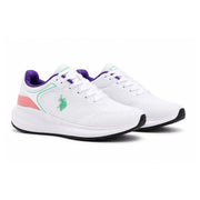 U.S. POLO ASSN. Pacific Sneakers Women - WHT - White / 34