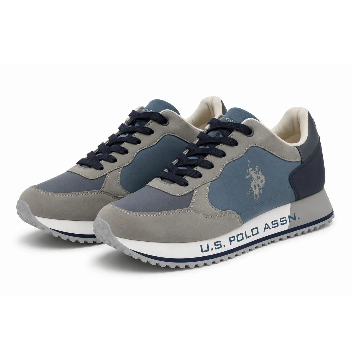 U.S. POLO ASSN. Retro Sneakers Men 0485-304-NVYGRY - Navy-Gray / 40