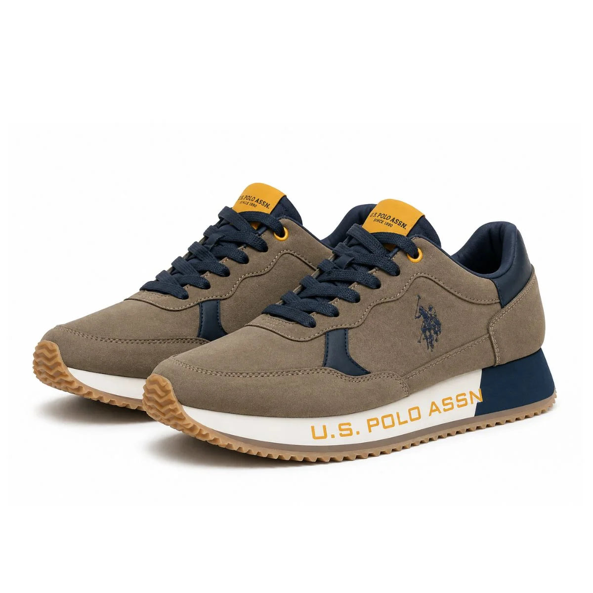 U.S. POLO ASSN. Retro Sneakers Men 0485-388-BEG