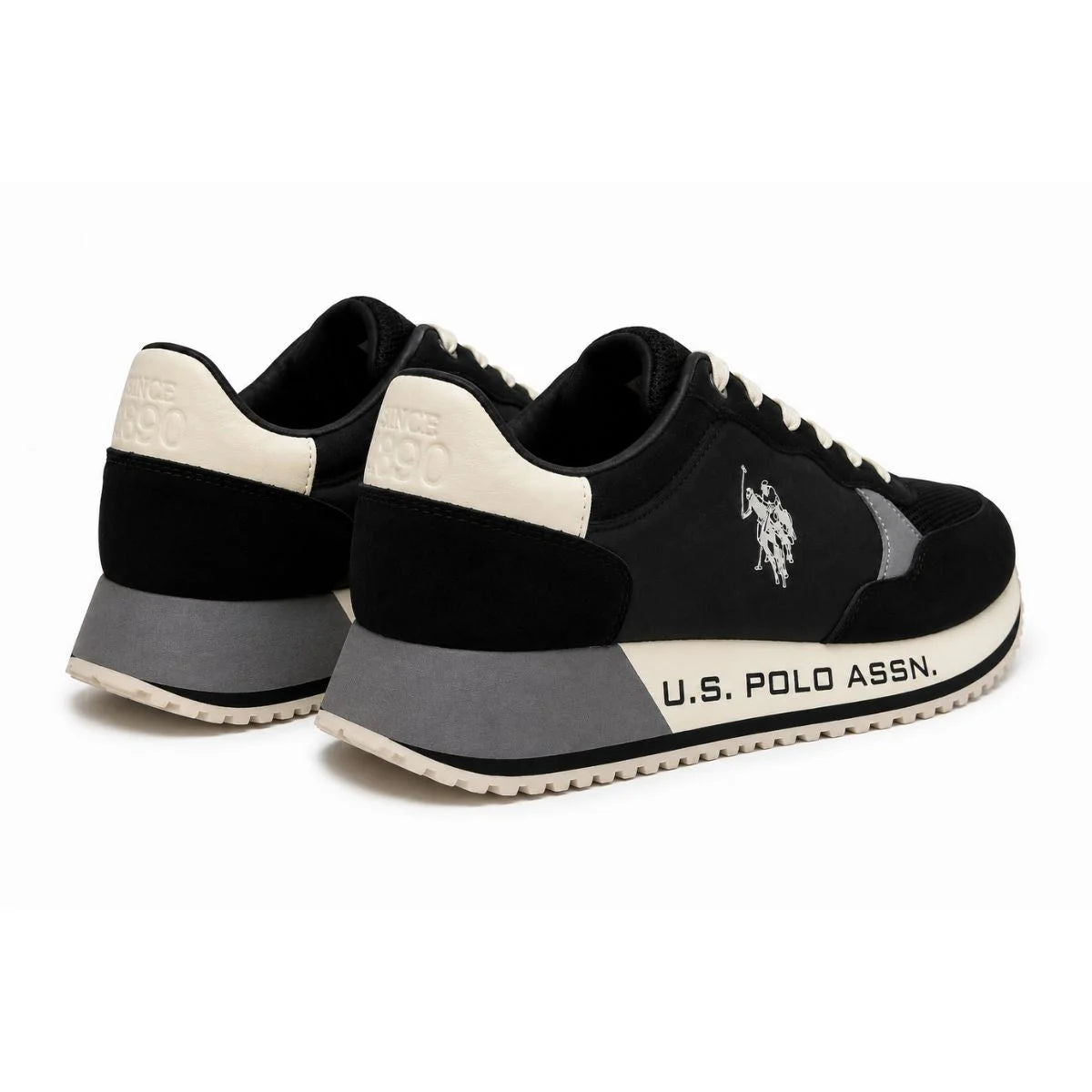 U.S. POLO ASSN. Retro Sneakers Men 0485-388-BLK