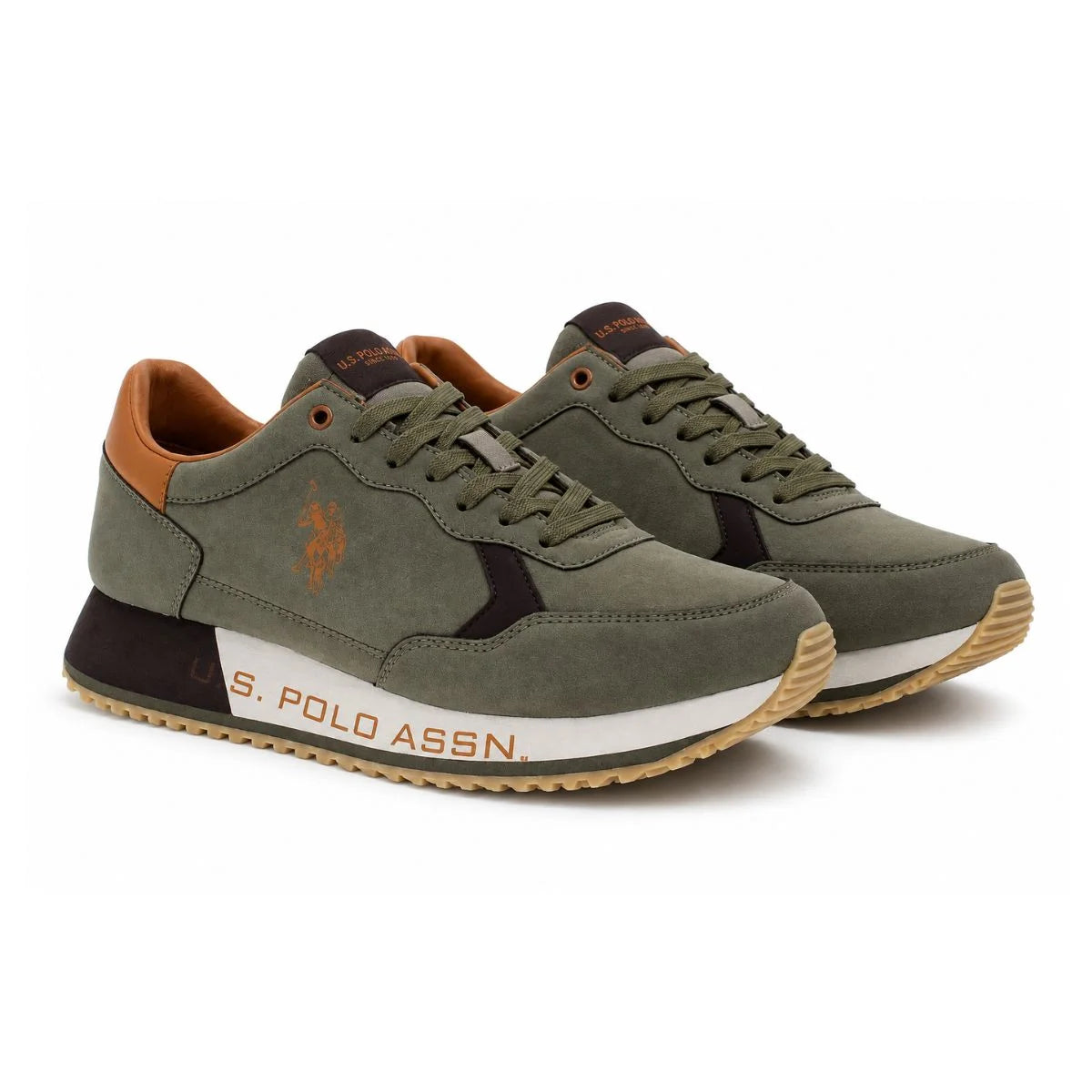 U.S. POLO ASSN. Retro Sneakers Men - OLV - Olive / 40