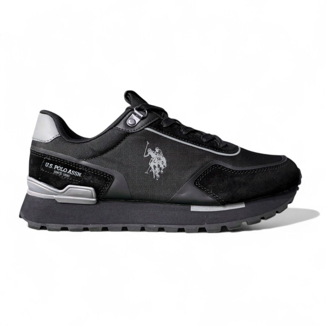 U.S. POLO ASSN. Retro Trail Sneakers Men - BLK - Black / 40