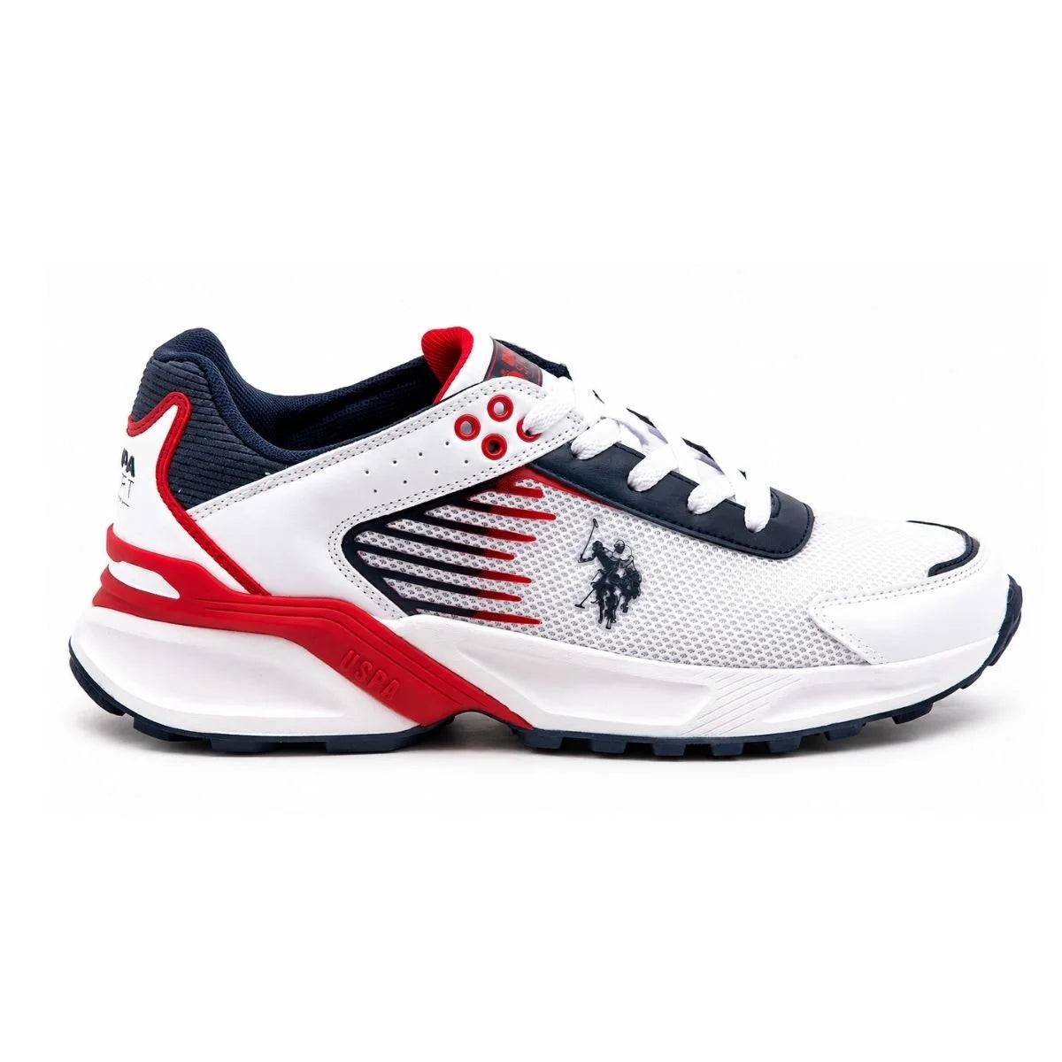 U.S. POLO ASSN RICK Sneakers Men -WHTRED
