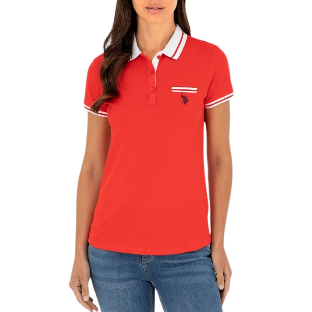 U.S. POLO ASSN. Polo Shirt Women 1381534-VR213-RED - S / Red