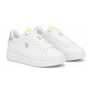 U.S. POLO ASSN. SMID GLB Sneaker Women 010B - WHTBLU - White -Blue / 38