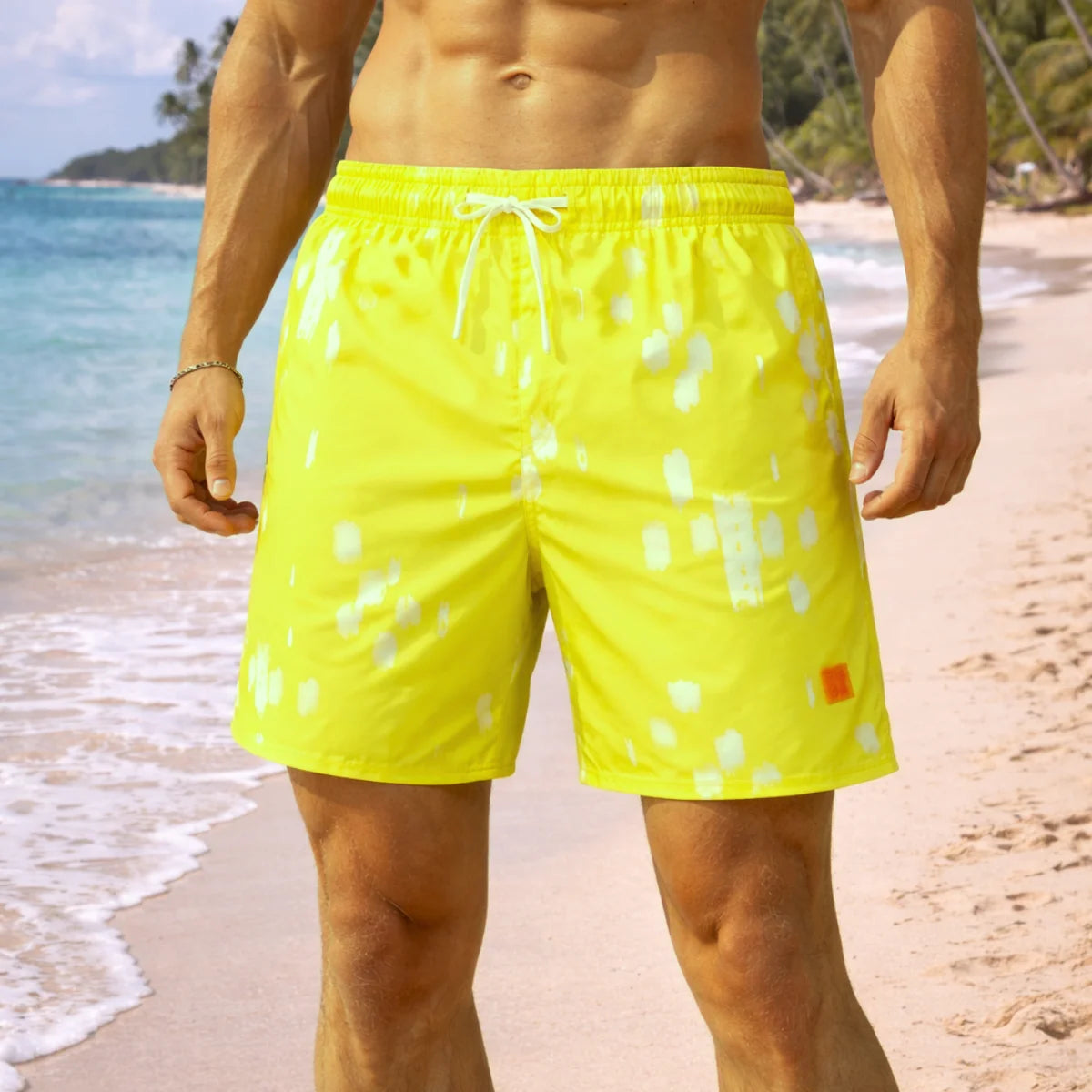 U.S. POLO ASSN. Swim Shorts Men 50261577-VR045-YEL