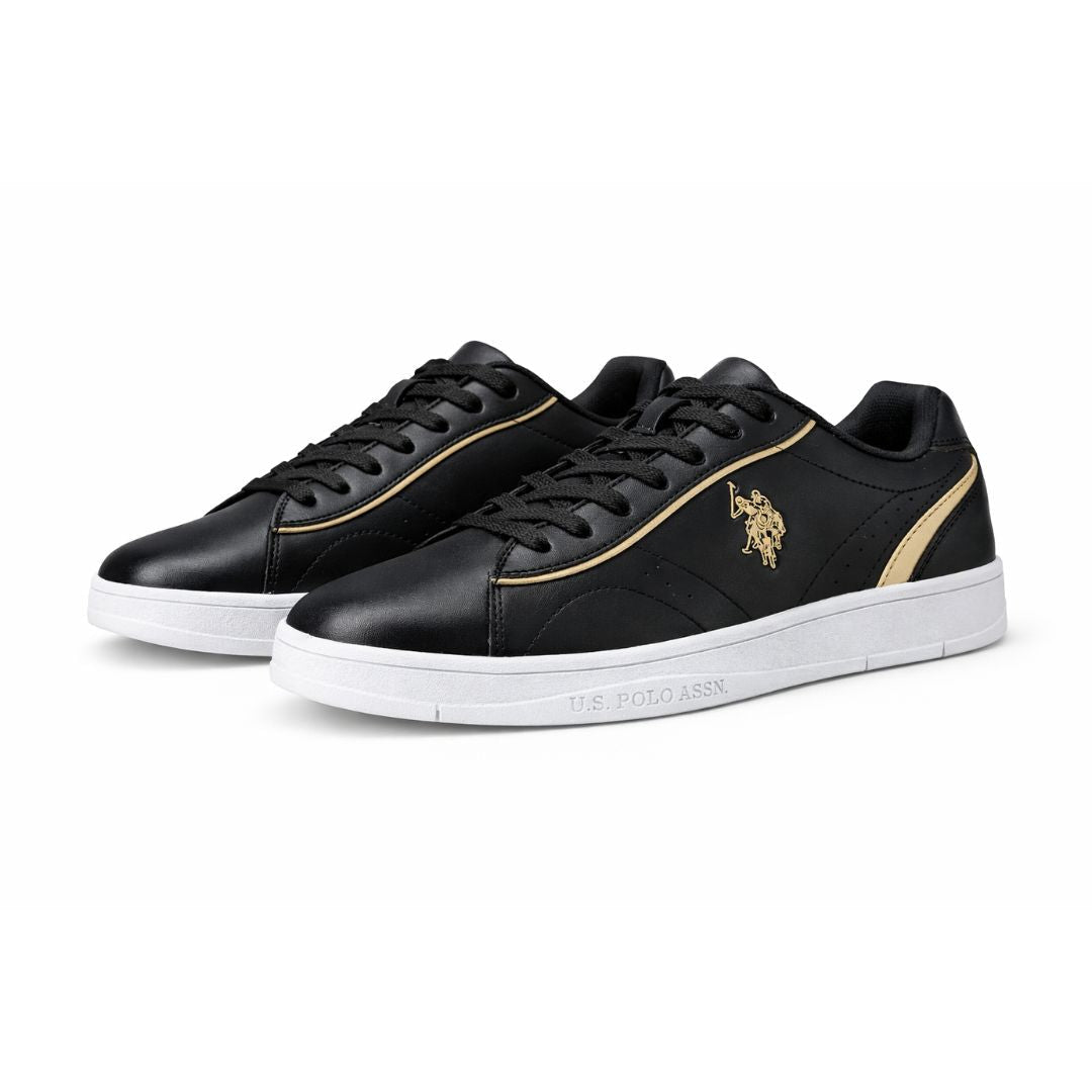 U.S. POLO ASSN. Tale WMN GLB 5Fx Sneakers - BLKGLD - Black/ Gold / 36