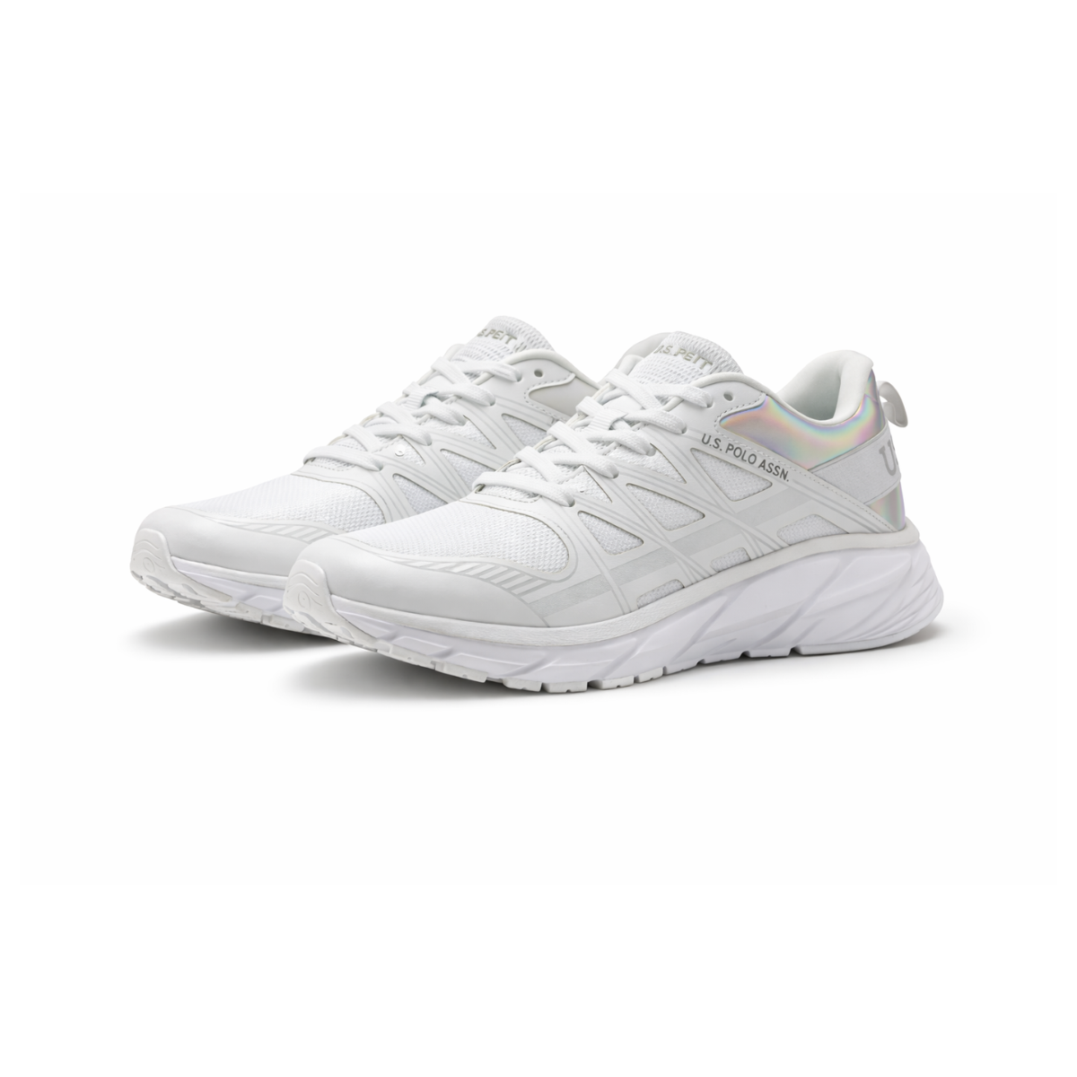 U.S. POLO ASSN U-Bench-BX Sneakers - WHTSLV - White-Silver / 36