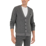 U.S. POLO ASSN. V Neck Melange Knitwear Cardigan Sweater Men 50277109-VR086 - Gray / M