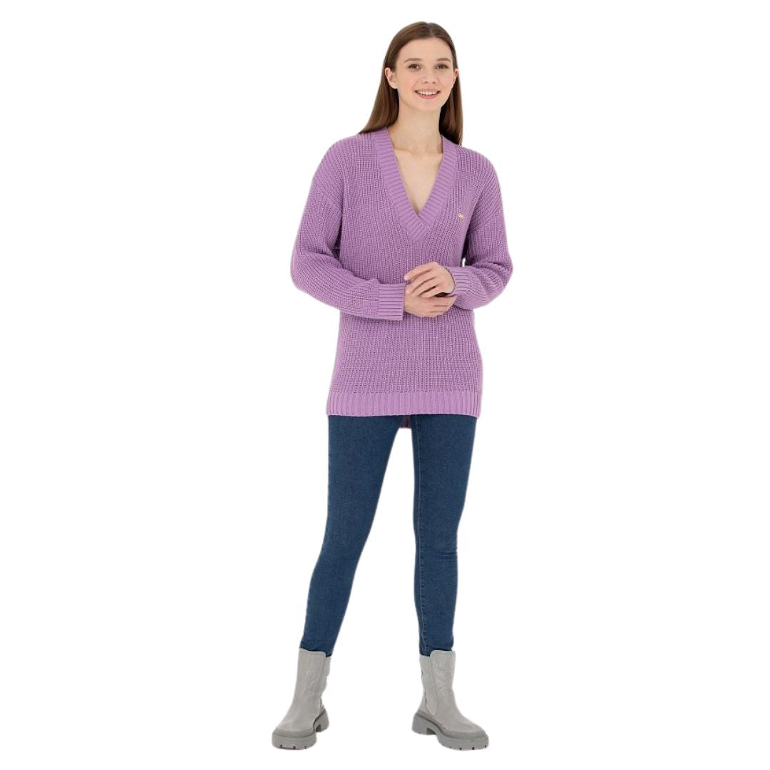 U.S. POLO ASSN. V Neck Sweater Women 50277292 -VR034