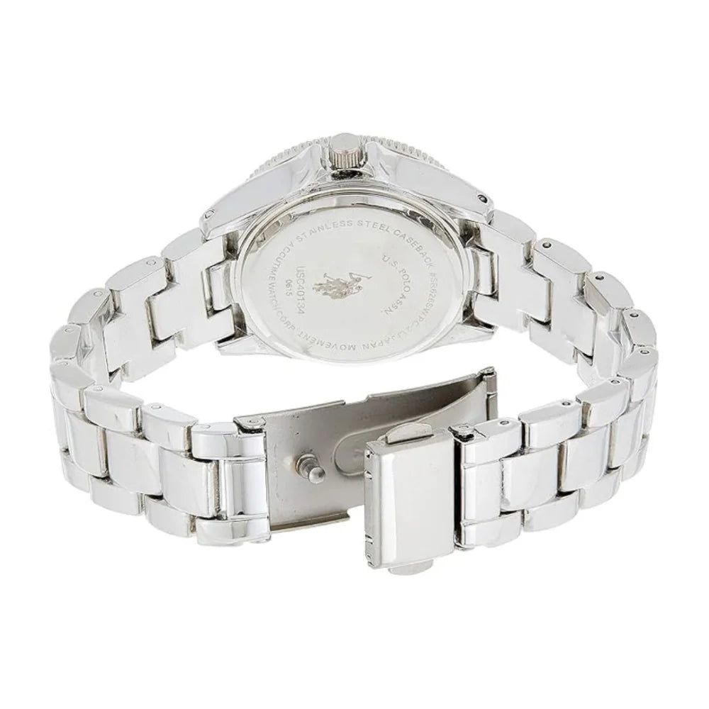 U.S. Polo Assn. Women’s Analog Display Quartz Silver Chain Watch USC40134 - Silver